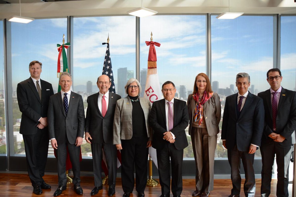 Commerce Secretary Ross and the Mexican Minister of Economy hold bilateral meeting and participate in the signing an MOU between the Mexican Institute of Industrial Property and the U.S. Patent and Trademark Office in Mexico City.