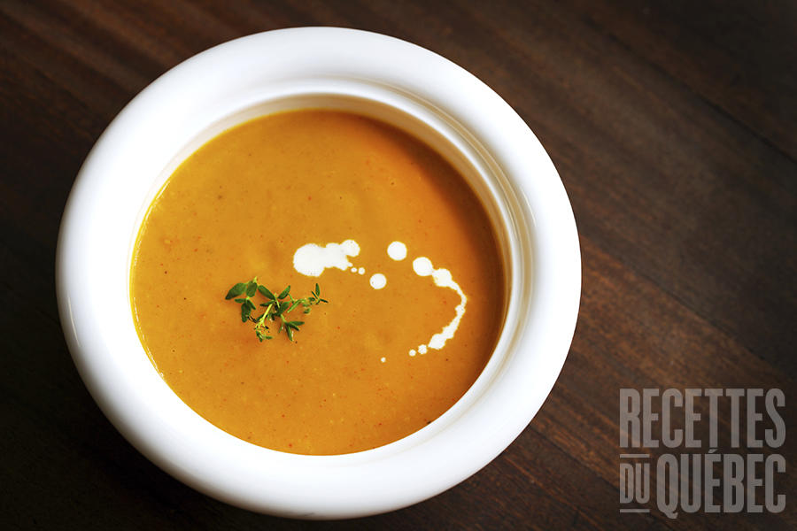 Soupe aux carottes et gingembre : recettes.qc.ca/recettes/recet…