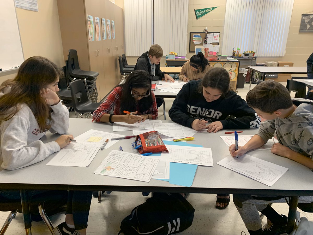 Pre-AICE Geography students are learning to track hurricanes