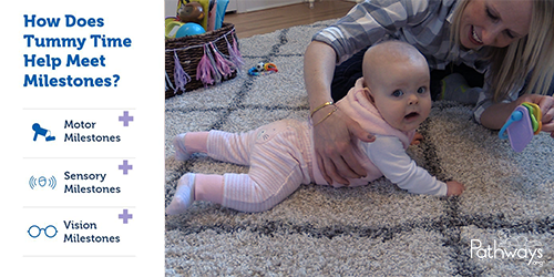 PathwaysOrg's tweet photo. Want to be a #TummyTime expert? Then take our Early Educator Guide to Tummy Time online course! Discover the importance of Tummy Time, learn therapist approved games to engage baby, and more! Certificate available! Sign up now: https://t.co/VgsUQSecUJ #ECE #earlyed #childcare https://t.co/mloN4CvKNn