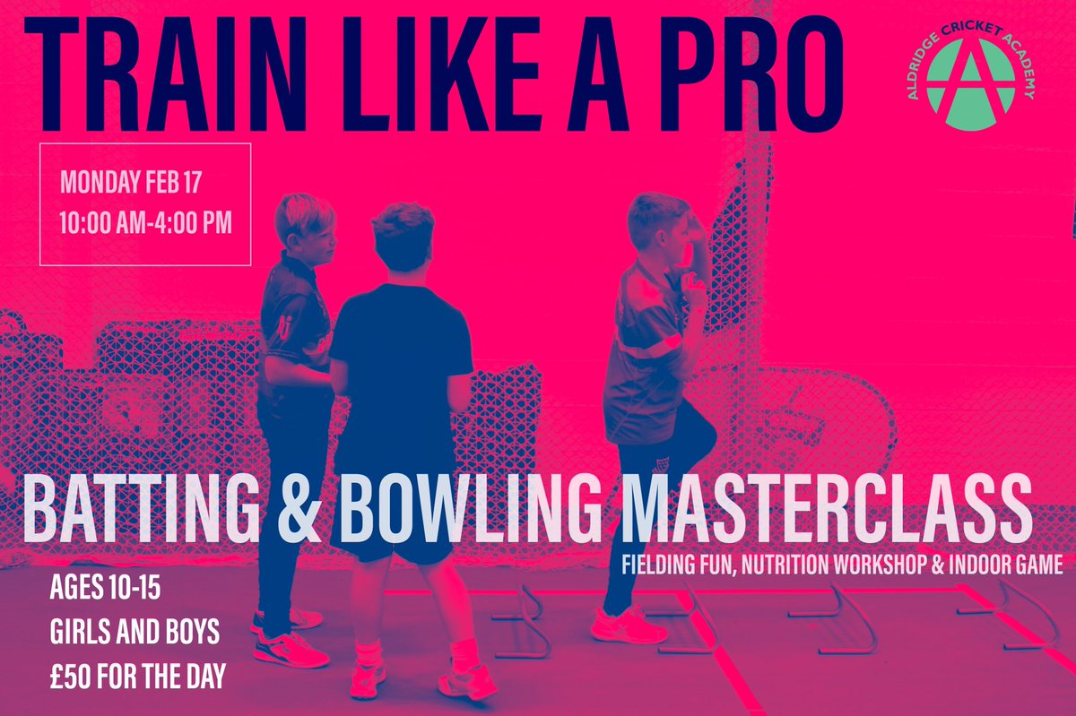Aldridge_CA's tweet photo. 💥Train Like A Pro Is Back💥

To sign up to our Holiday Camp this half term please email our Aldridge coach and Oval Invincibles Player @GeorgiaAdams01 at gadams@baca-uk.co.uk ! 

🏏🏏🏏🏏🏏🏏🏏🏏🏏🏏🏏🏏🏏🏏🏏🏏🏏🏏🏏🏏 🏏🏏 https://t.co/OSp9vvUOLJ