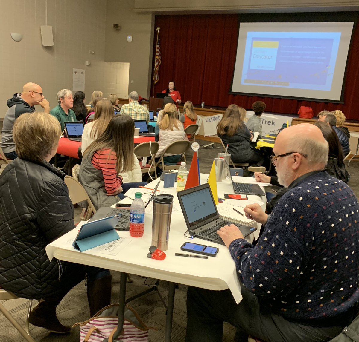 joanikay's tweet photo. MBS Google Bootcamp Beta is underway today at CB. Full house and looking forward to a fun day of learning! #MBSTechProfDev #MBSBootcamp https://t.co/2tjz0X4W4x