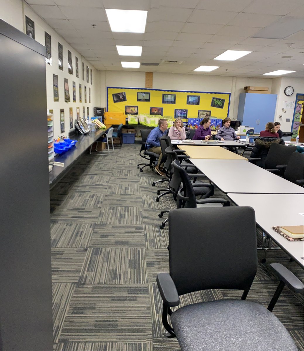 STMATeachLearn's tweet photo. Our 5th Grade Science teachers spent some time digging into new curriculum options before the rest of the elementary teachers met to make some curriculum decisions.  Great thinking and great work!! #knightspride https://t.co/ZpF0EKKISM