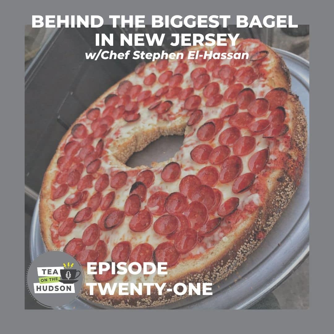 thehobokengirl's tweet photo. New episode of @teaonthehudson is live for your listening pleasure 🎙 We sit down with Chef Stephen El-Hassan {creator of the BIGGEST BAGEL in the Northeast} to chat all things entrepreneurship, following your dreams, and food innovation: https://t.co/cH3AtjM0IQ https://t.co/WI5I4CoMQm