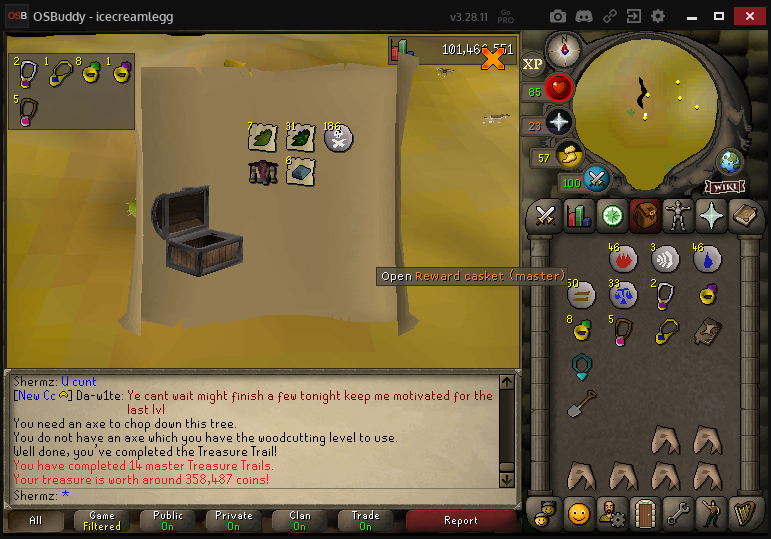 shermzOSRS's tweet image. 14th master clue - 360k - samurai shirt &amp;gt;.&amp;lt;