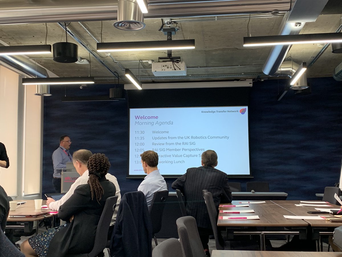 CFMSuk's tweet photo. Thrilled to be attending the @KTN_RAISIG 2020 Vision Day today, hearing from the @KTN_RAISIG @beisgovuk and #RoboticsGrowthPartnership, meeting some great influencers, industry, government and innovator contacts. https://t.co/SEGNEDtpVD
