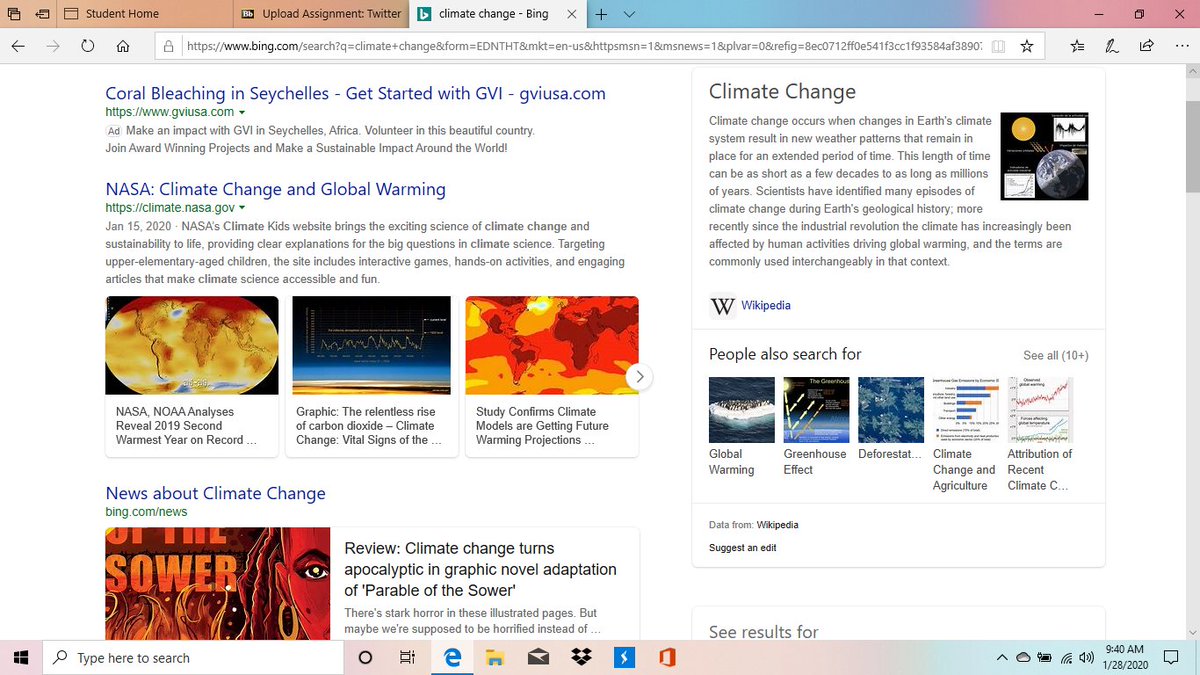 ChrystalRitch11's tweet photo. My search brought back mostly news websites like Forbes and New York times. I had one NASA site and a Wikipedia come up but not as many legitimate government sites as mainstream news.#Soca1017D4 #filterbubbles https://t.co/oYmwfklHjm