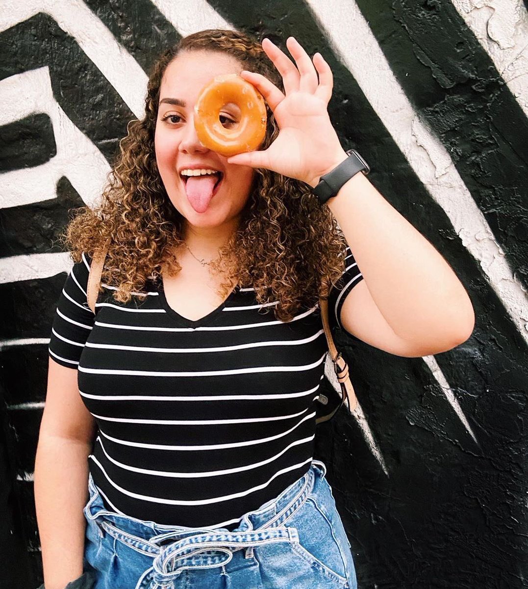 Love love love this!🎶😜🍩 #repost• <a href="/foodsmiami/">Miami Food</a> Hey Siri, play this is me by camp rock 🎶 Lol it's rare that I post a pic of myself on here. But bro. It's 2020, so here I am with a donut from @the3dough5. Here's to more donuts in 2020 🍩 #foodsmiami