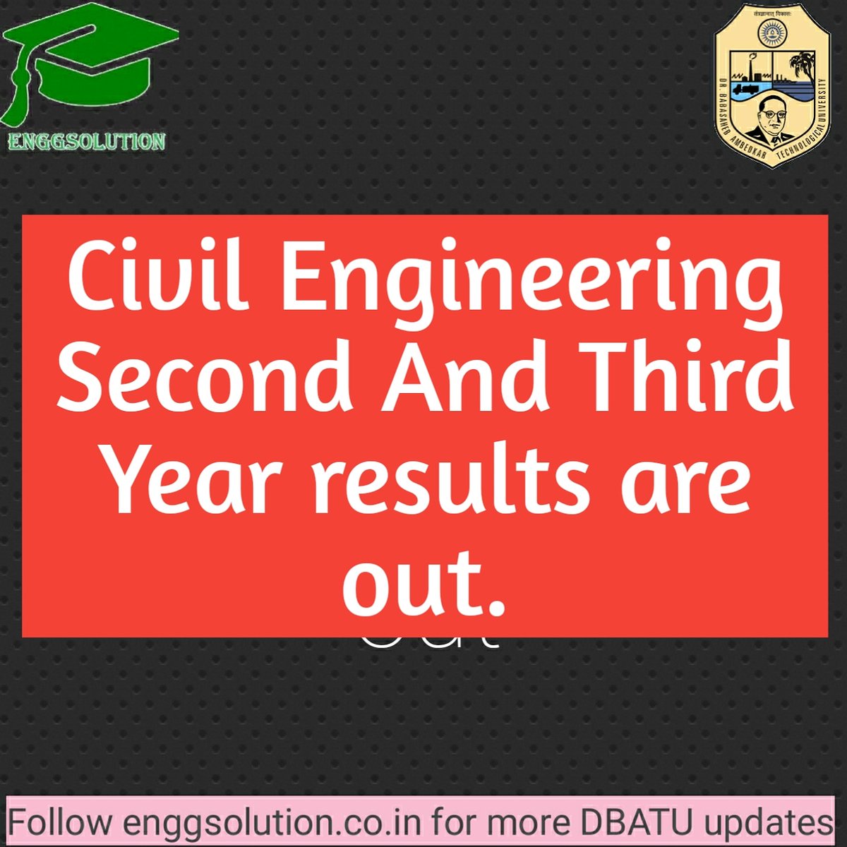 DbatuUniversity's tweet photo. Civil Engineering Second And Third Year results are out. https://t.co/duKkhTOqku