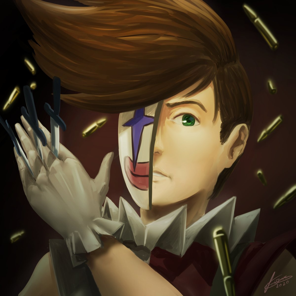 JguzmanSpades's tweet photo. #Trowa portrait is complete, and Quatre is already on the works, so yes. i'm working on the whole set. #GundamWing #painting https://t.co/3BWRO3P4Ig