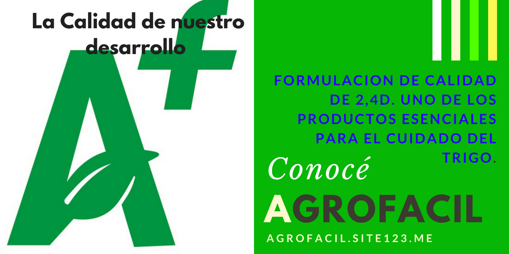 Agrofacil es una empresa de #Insumos para el #Agro, #herbicidas, #pesticidas, #fungicidas. Servicios de formulación, esterificación, suspensión y granulación para #Soja, #Trigo, #Maiz.  eloke.nz/YAh