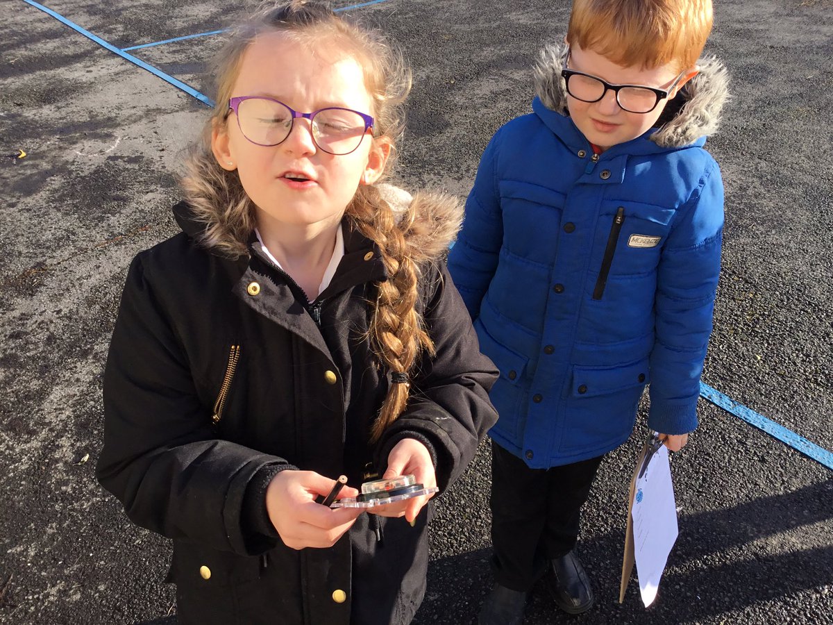 Penclawdd's tweet photo. How wild is the wind?Lots of fun and games today looking at wind direction and distance. #penc12 #pencfph #zPencsc https://t.co/B6v0t042Ao