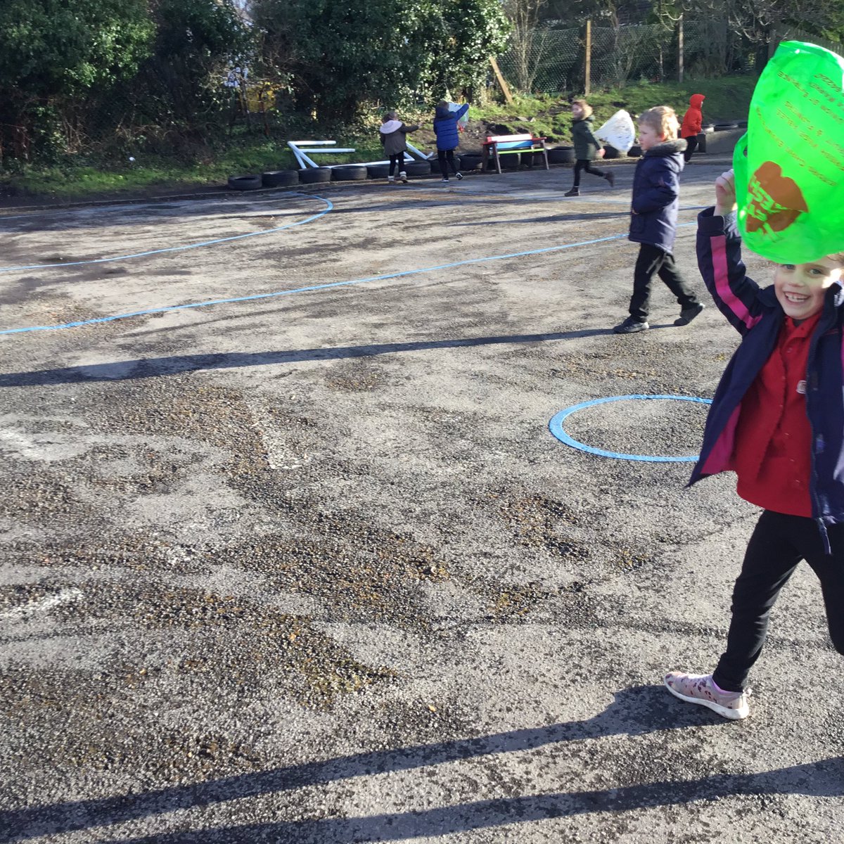 Penclawdd's tweet photo. How wild is the wind?Lots of fun and games today looking at wind direction and distance. #penc12 #pencfph #zPencsc https://t.co/B6v0t042Ao