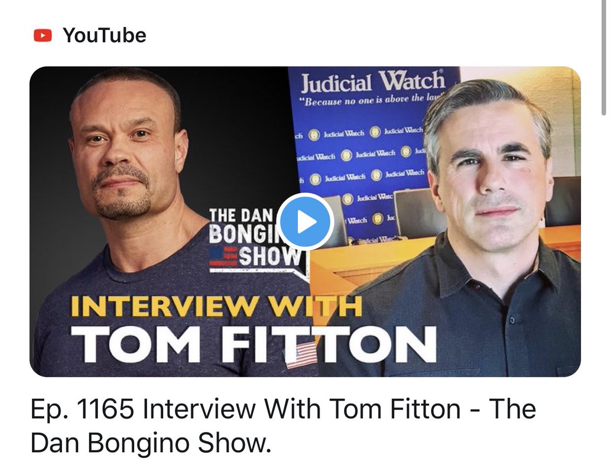 TPPatriots's tweet photo. ICYMI: @DBongino &amp; @TomFitton just exposed the Obama/Clinton “criminal conspiracy” targeting our duly elected President, @realDonaldTrump…
 
This is a MUST SEE interview ⬇️
 
https://t.co/F9I2BWASkR https://t.co/eAl8CrTBE9