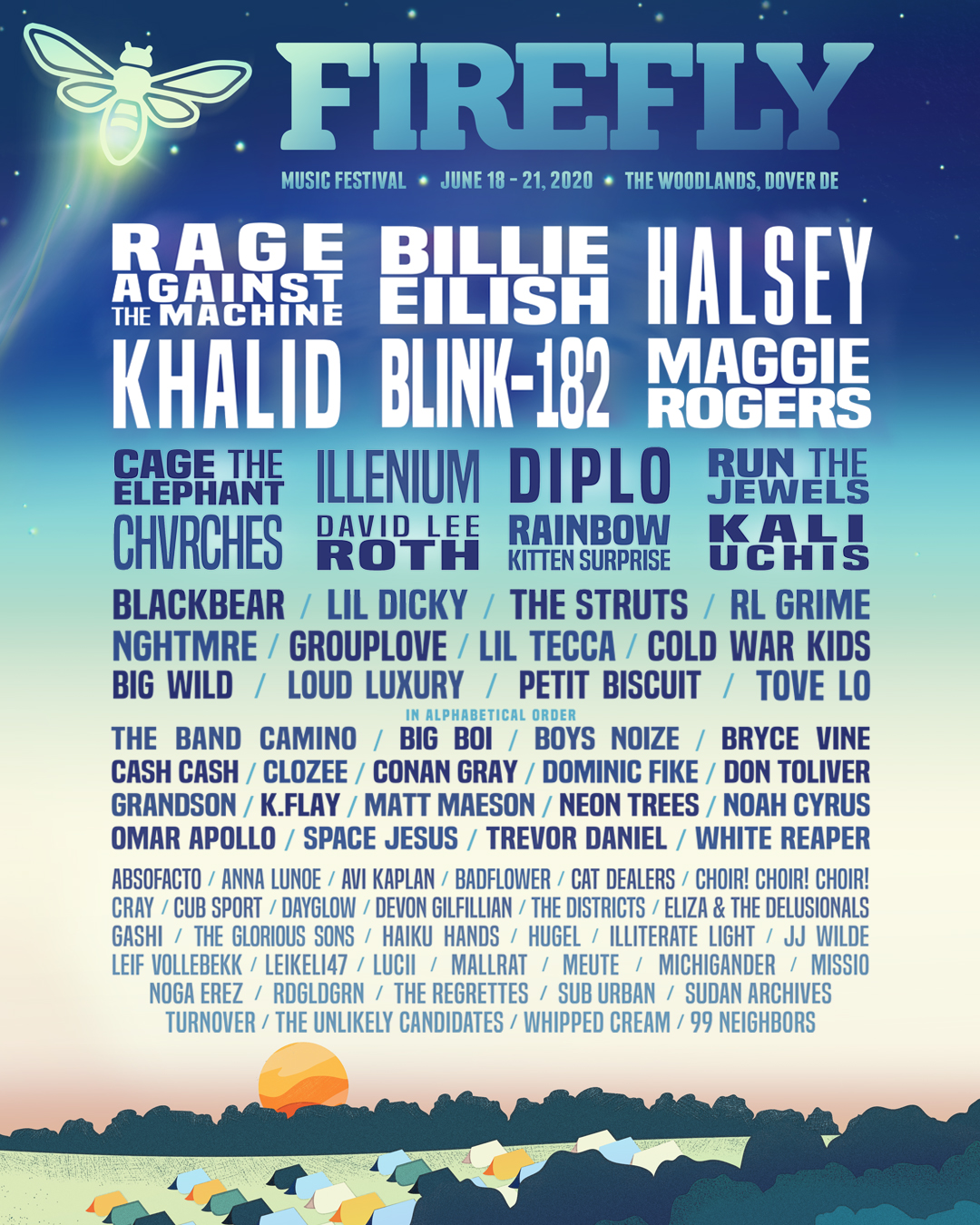 Firefly Music Festival lineup