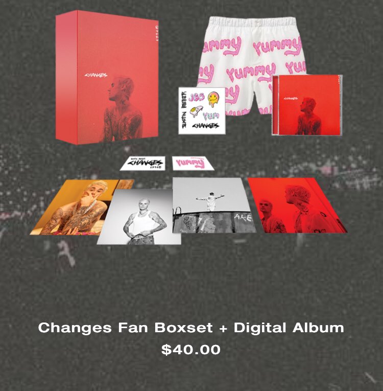 The Justin Bieber Changes fan box set is available for preorder