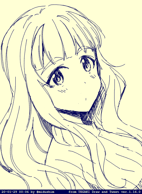 「奈緒 #tegaki_dt 」|みづしま亜留のイラスト