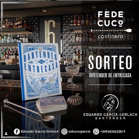 Fedecuco's tweet photo. la cuenta de IG de @EduuuGarcia se esta sorteando mi libro Bartender de entrecasa editado por @monoblock e ilustrado por @cavemandg https://t.co/bBJP0HUkkx