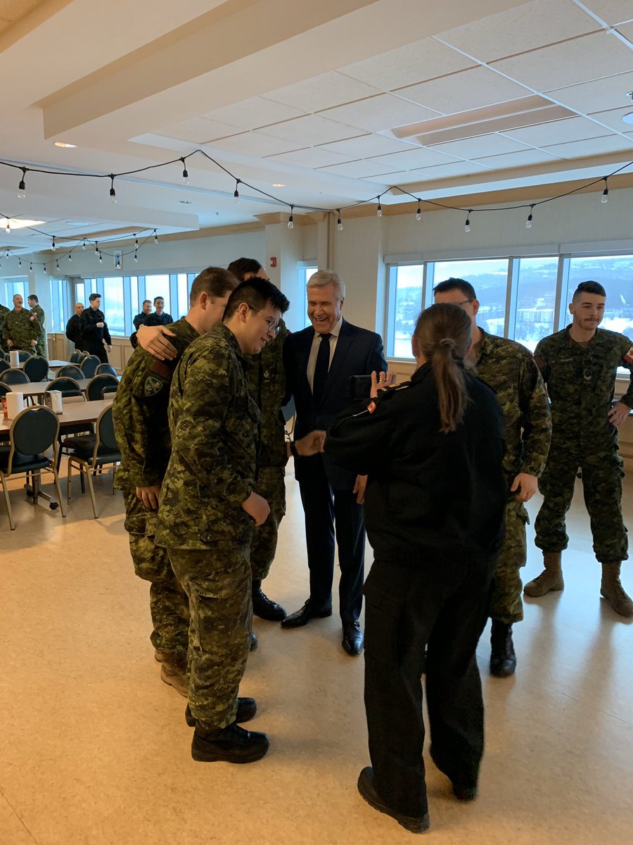 PremierofNL's tweet photo. Today Minister Bragg &amp; I stopped by to see the troops and thank them for the service as #OPLentus comes to an end.

We heard they were amazed to receive tea, baked goods &amp; many more gifts of thanks while they were assisting our vulnerable citizens.

We are forever thankful. https://t.co/zvavLsSSv4
