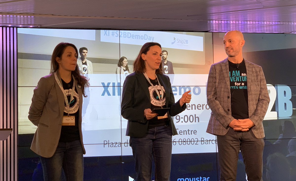 adrianafreitas's tweet photo. Now Intro @xavierpont72 @ClaraNavarroCol @maitefibla
#Tech4Climate @aiguesbcnclient @grinyo_ecologic @familiatorres
#Tech4Health @DKVSeguros https://t.co/NsavvsiahT @Nestle_es
#Tech4Social @InnoCells @Mutua_Terrassa @Fundacion_ONCE
XII #S2BDemoDay @Ship2B at @MovistarCentre https://t.co/KN7PBo03Jq