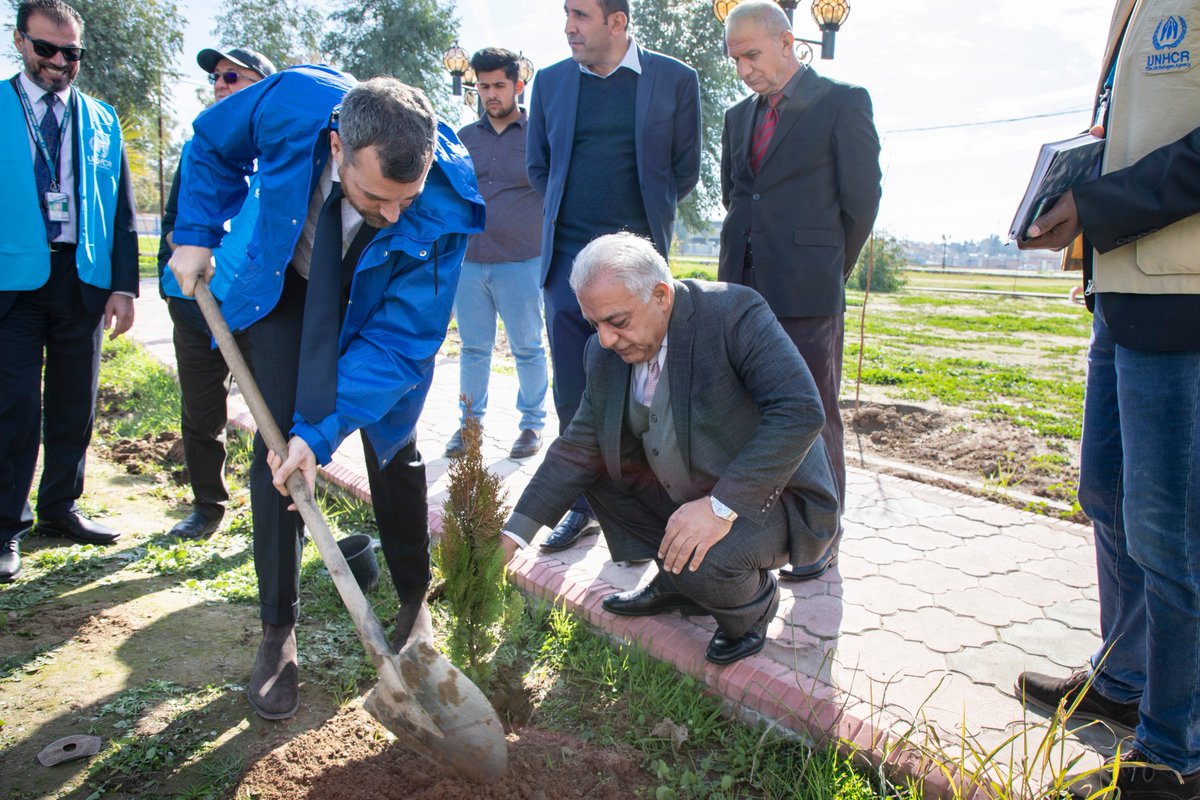 Solumsmoen's tweet photo. Today we officially opened Qushtapa Park, rehabilitated by @UNHCRIraq together with the KRG and local mayor. Qushtapa generously hosts a camp for @Refugees and thousands of IDPs. Excited to give back to a community which has opened its doors to those forced to flee their homes! https://t.co/kAXgDpKGU3