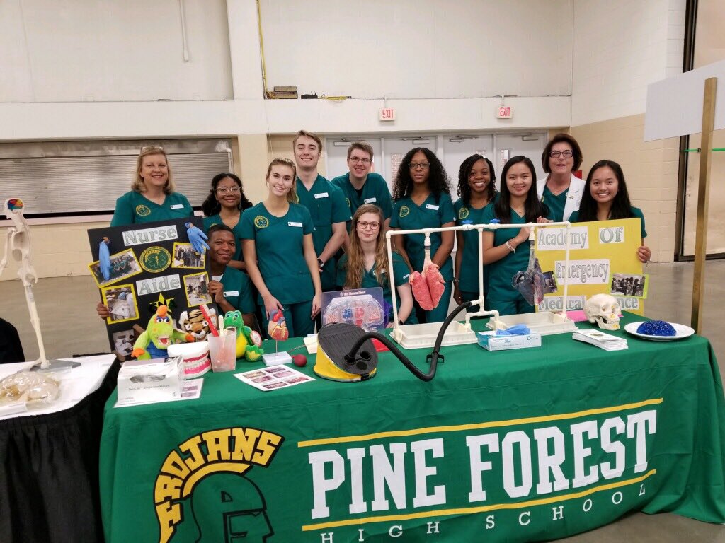 pfaoems's tweet photo. Are you interested in a Health Career?  Check out the CTE Career Expo Center today and tomorrow and watch the AOEMS students from PFHS show you their expertise! https://t.co/C0ueoOslmy