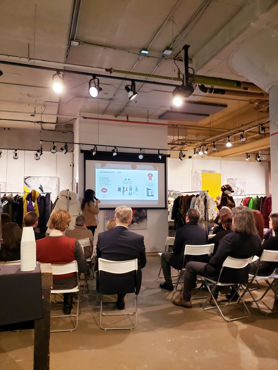 ITAToronto's tweet photo. WeLoveModainITALY event just started @ArtaGallery. Our delegates learn about fashion 🇨🇦 market while waiting to meet new buyers #b2bmeetings #WLMI @cnanazionale #FederModa @ITAToronto #ModainItaly https://t.co/ZJgGHLyFej