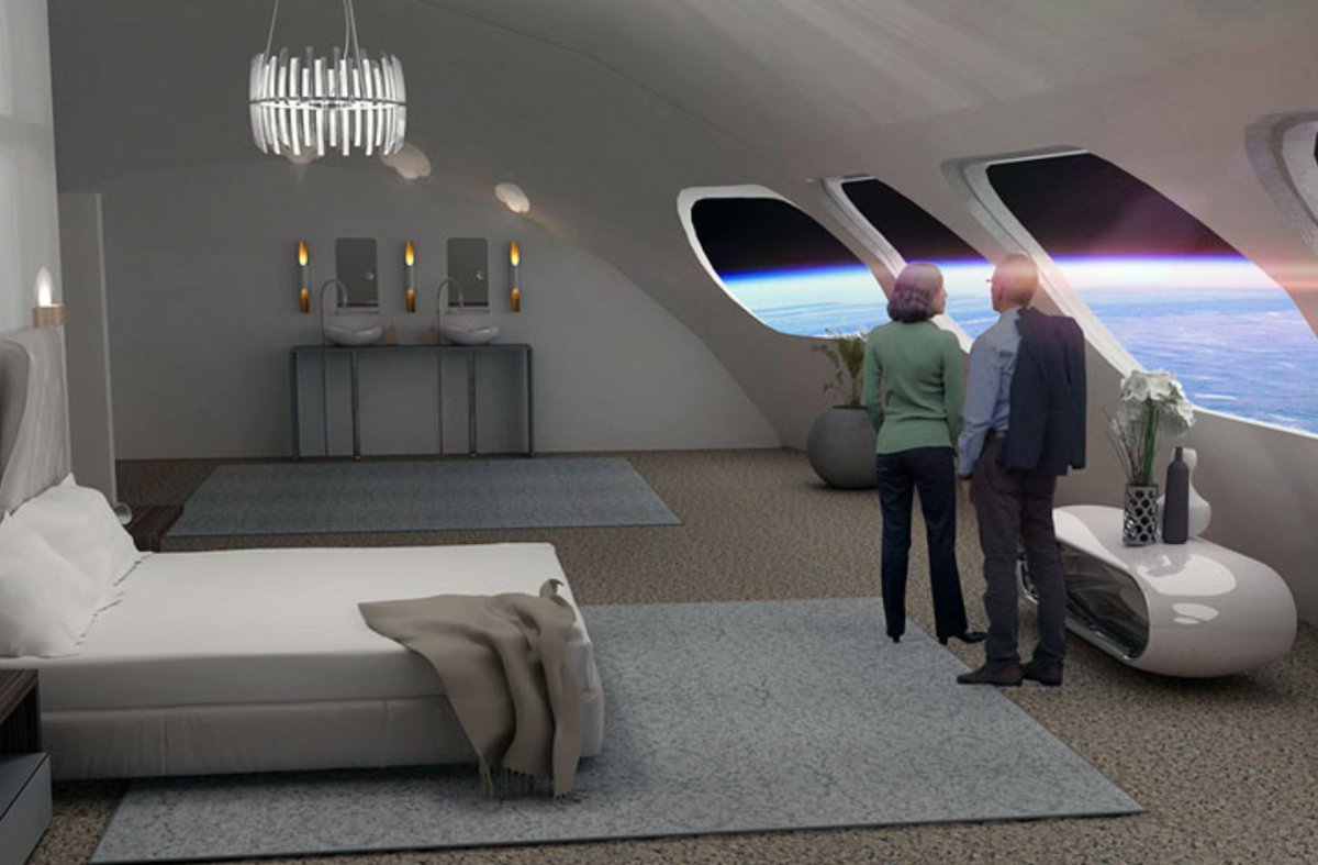 A hotel room in Space? It's not too far (far) away! Hotel News Now looks at what the future of hospitality may look like by 2025. Photo by The Gateway Foundation 
buff.ly/36dxFMR
#RadicalInnovationAward #RIA20  #design #hoteldesign #hospitalitydesign