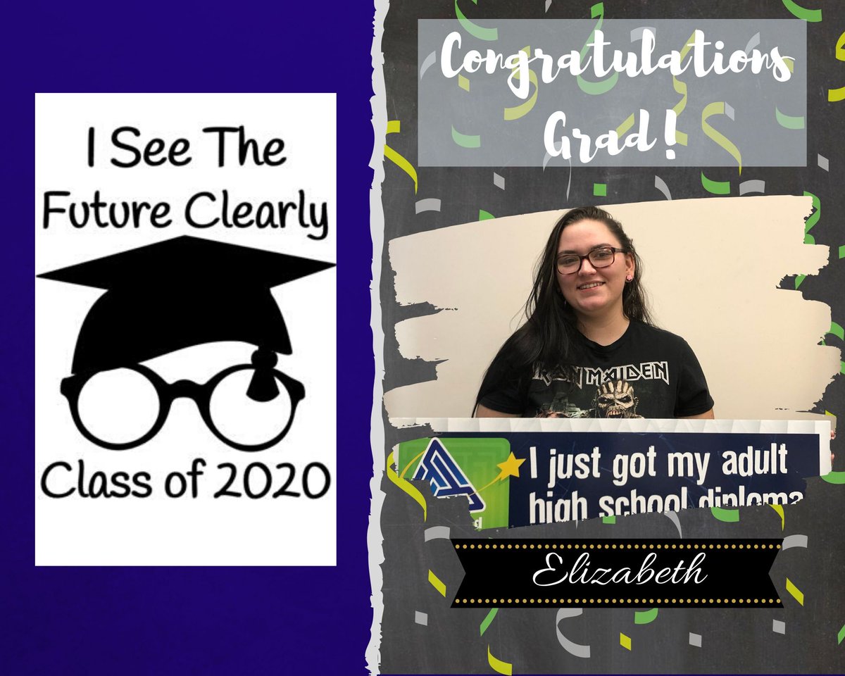 BrevardAdultEd's tweet photo. Congratulations to one of our first graduates in 2020, Elizabeth! Your future is bright, we hope all your dreams come true.
#brevardadulted #classof2020 #yourfutureisbrightclassof2020 https://t.co/DF4Z6myImj