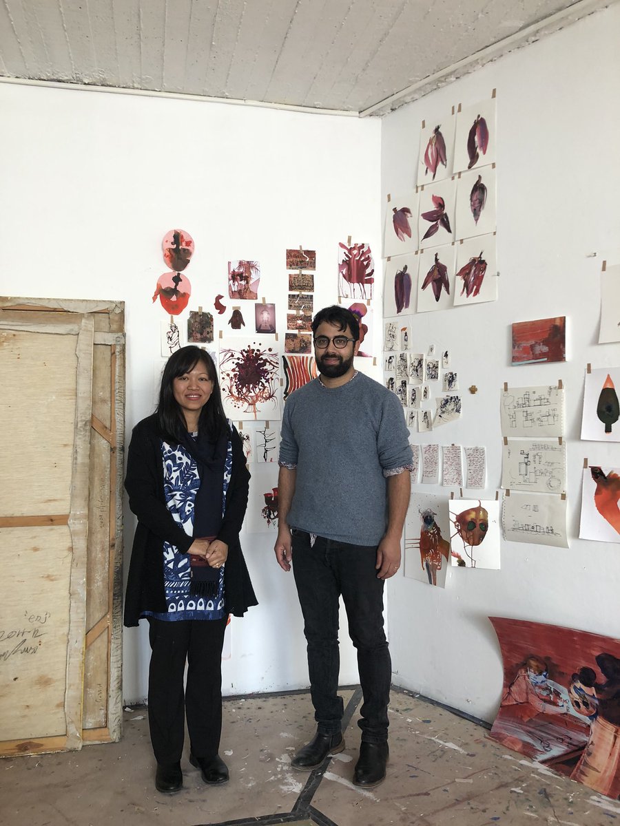 MuanpuiiSaiawi's tweet photo. Visited the studio of Meydad Eliyahu, talented Israeli artist of #Cochini Jewish heritage and HaMiffal, a public art space created out of an abandoned building https://t.co/7tha1pgvzl