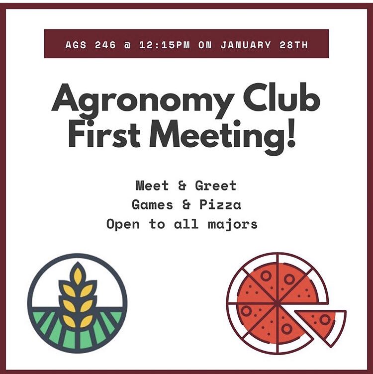 wtagronomy's tweet photo. First meeting of the Spring semester TODAY! https://t.co/sL0mpr3Sep