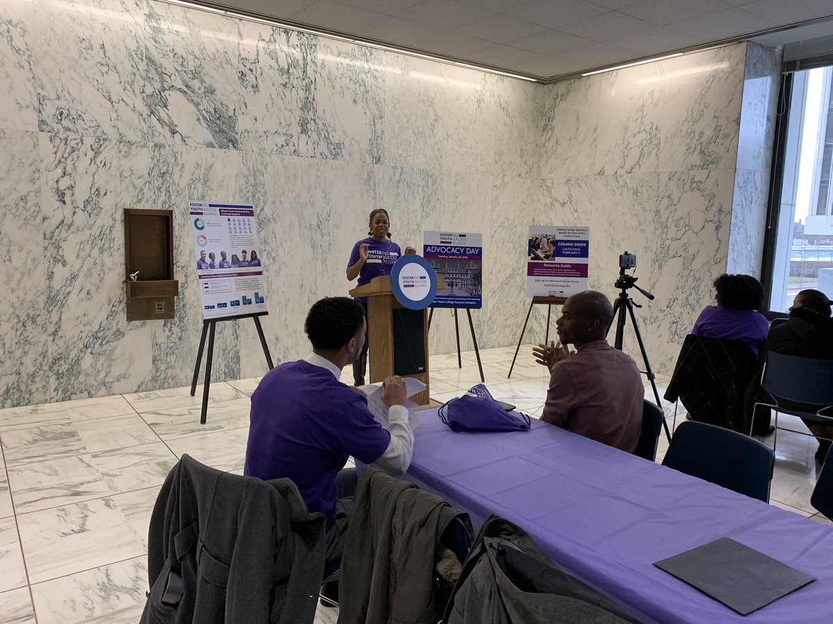 FYSA_NYS's tweet photo. #FYSAAdvocacyDay Press conference getting started! #nychildwelfare https://t.co/RHja171gbS