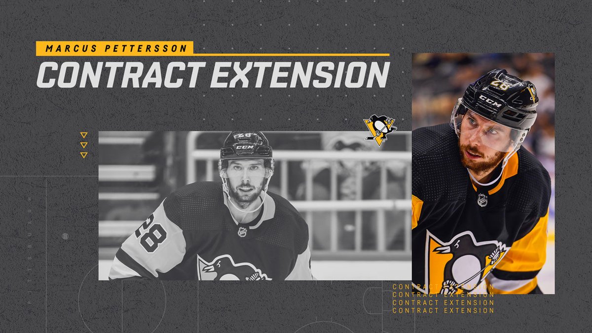 Penguins sign defenseman Marcus Pettersson to contract extension