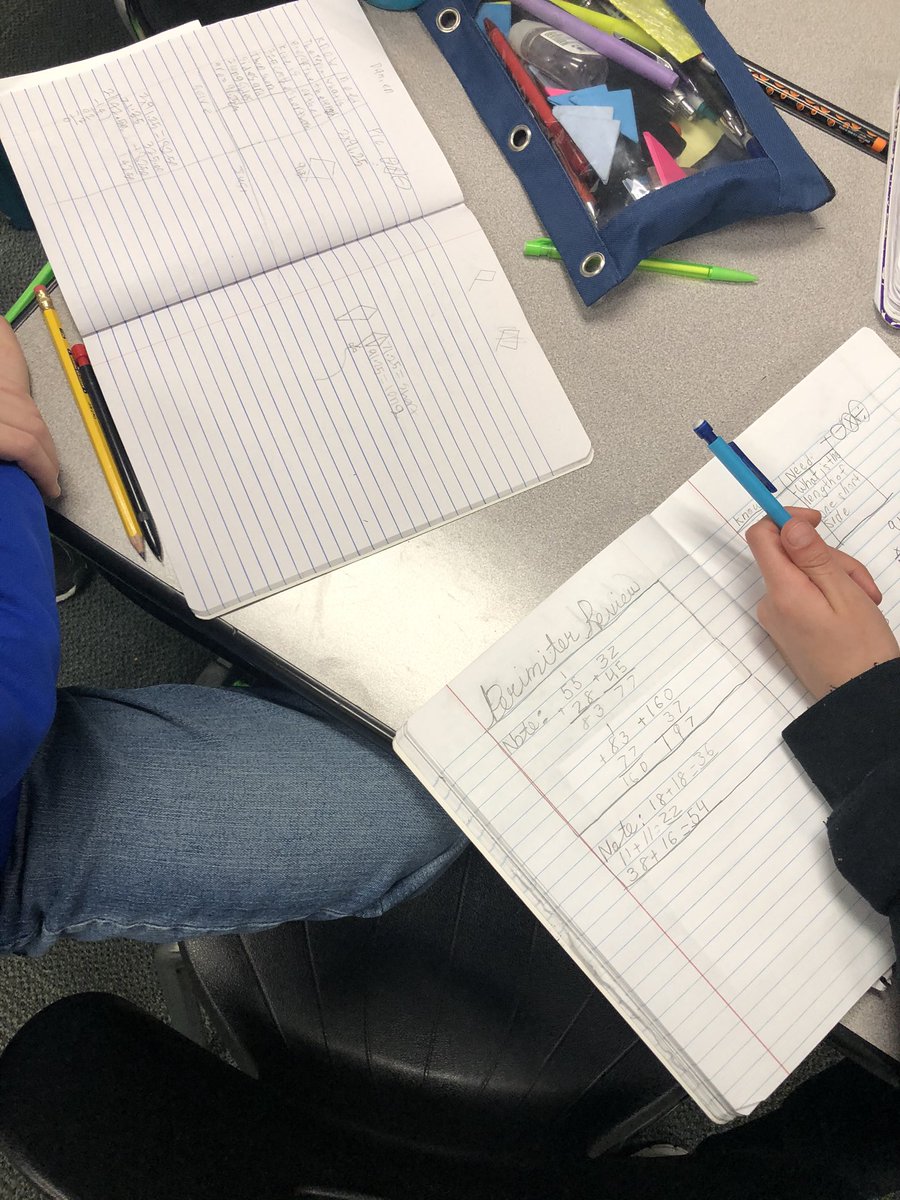 KaceaChappell's tweet photo. Students working together in problem solving to find perimeter! #5th #math @Hughes_Hawks @NorthwestMATH https://t.co/jfDh2rMuHy