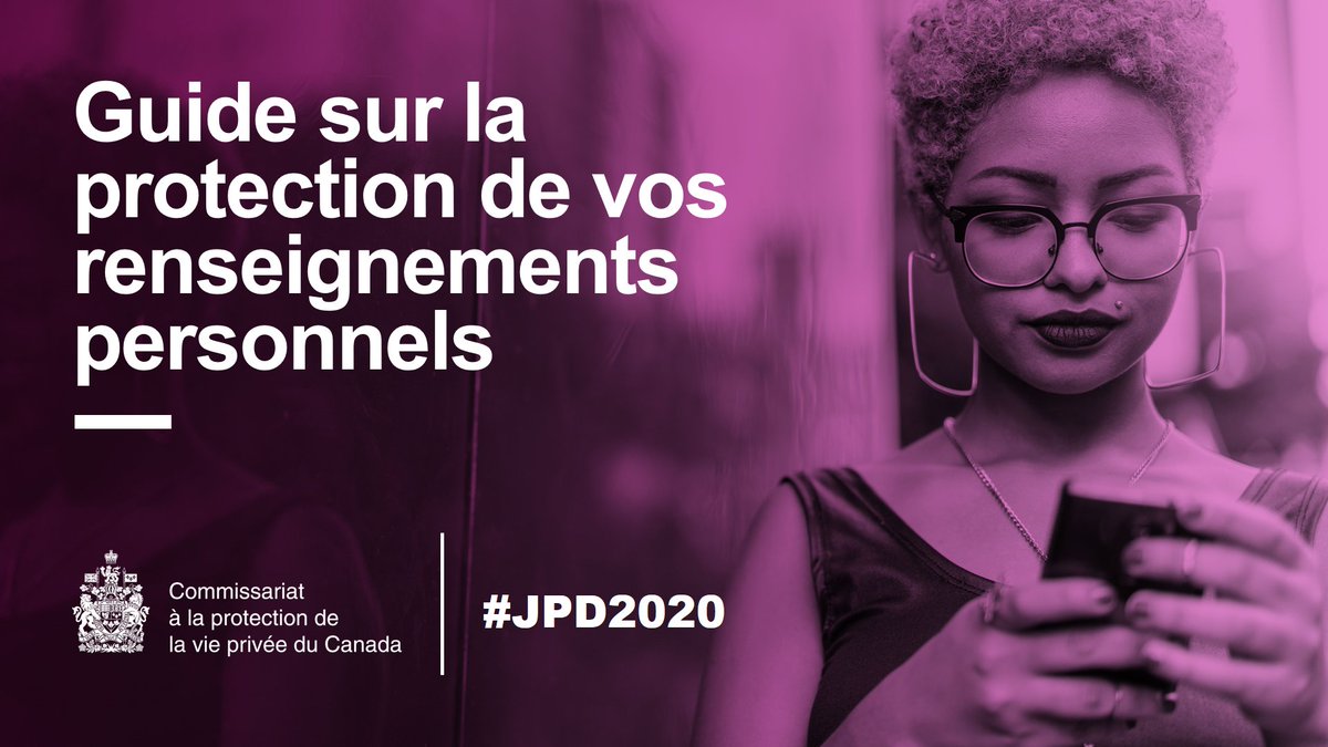 priveeprivacy's tweet photo. À l’occasion de la Journée de la protection des données, nous publions une toute nouvelle trousse de présentation pour inciter les Canadiens à discuter de protection de la vie privée. Découvrez-la! #JPD2020
https://t.co/M4Dy68peA2 https://t.co/tDlEztrEpT