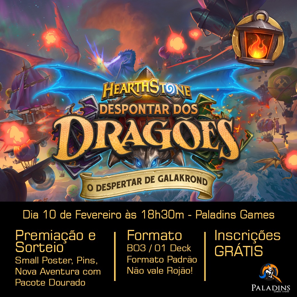 BocejoHS's tweet photo. Dia 10 de fevereiro tem Fireside em Goiânia!!
Com prêmios oficiais da Blizzard e sorteios entre quem participar!
O local é Paladins Game Store!
Espero vcs lá!
#Hearhstone #HearthstoneBR #Blizzard #BlizzardBR #FiresideGathering #EncontroDoEstalajadeiro #HS https://t.co/LOlrzzoTLk
