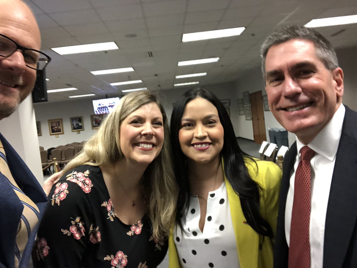 Happy to be with Tx TOTY Karen Sams and Michelle Sandoval as well as Tx Supt of the Year Keith Bryant at SBOE today. All inspiring leaders!#txtoy @mrssamsclass #TASA20 @sandoval11Teach @TXSBOE @tasanet #UnitingPubEdChamps.