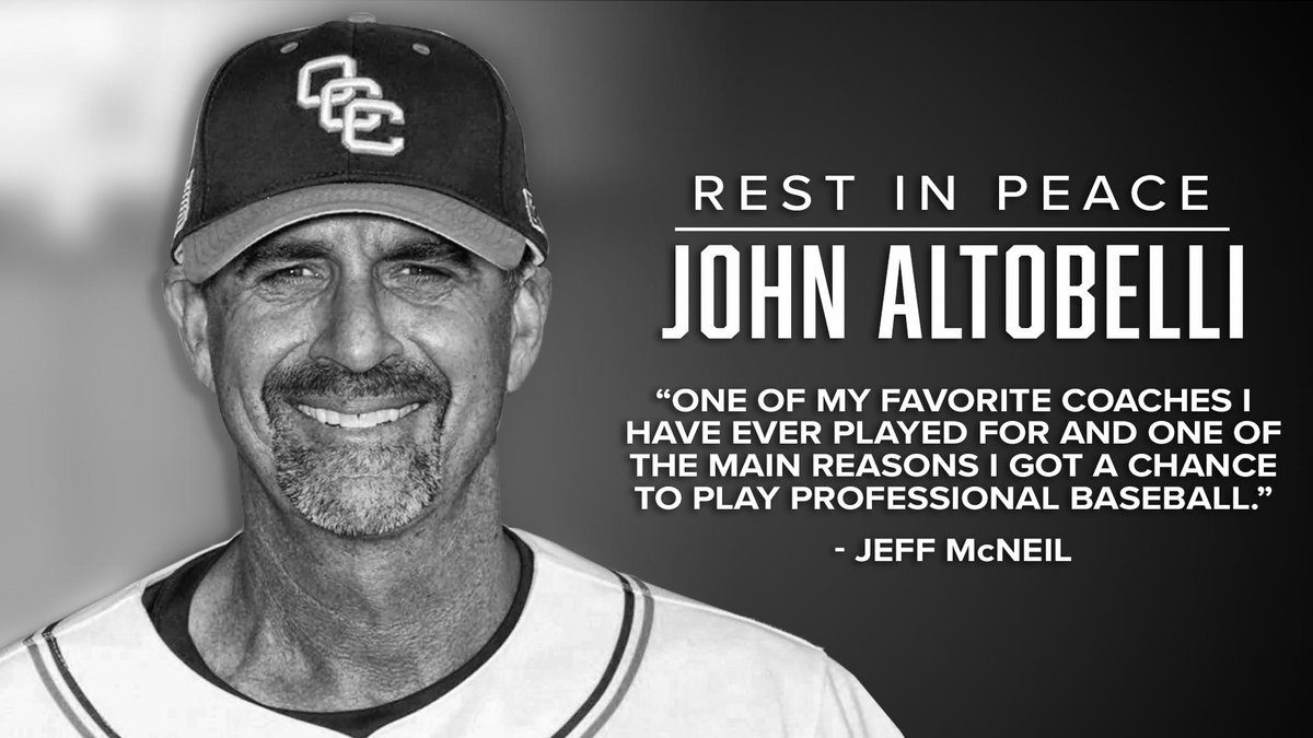 .<a href="/JeffMcNeil805/">Jeff McNeil</a> reflects on the passing of Coach Altobelli. 🧡💙