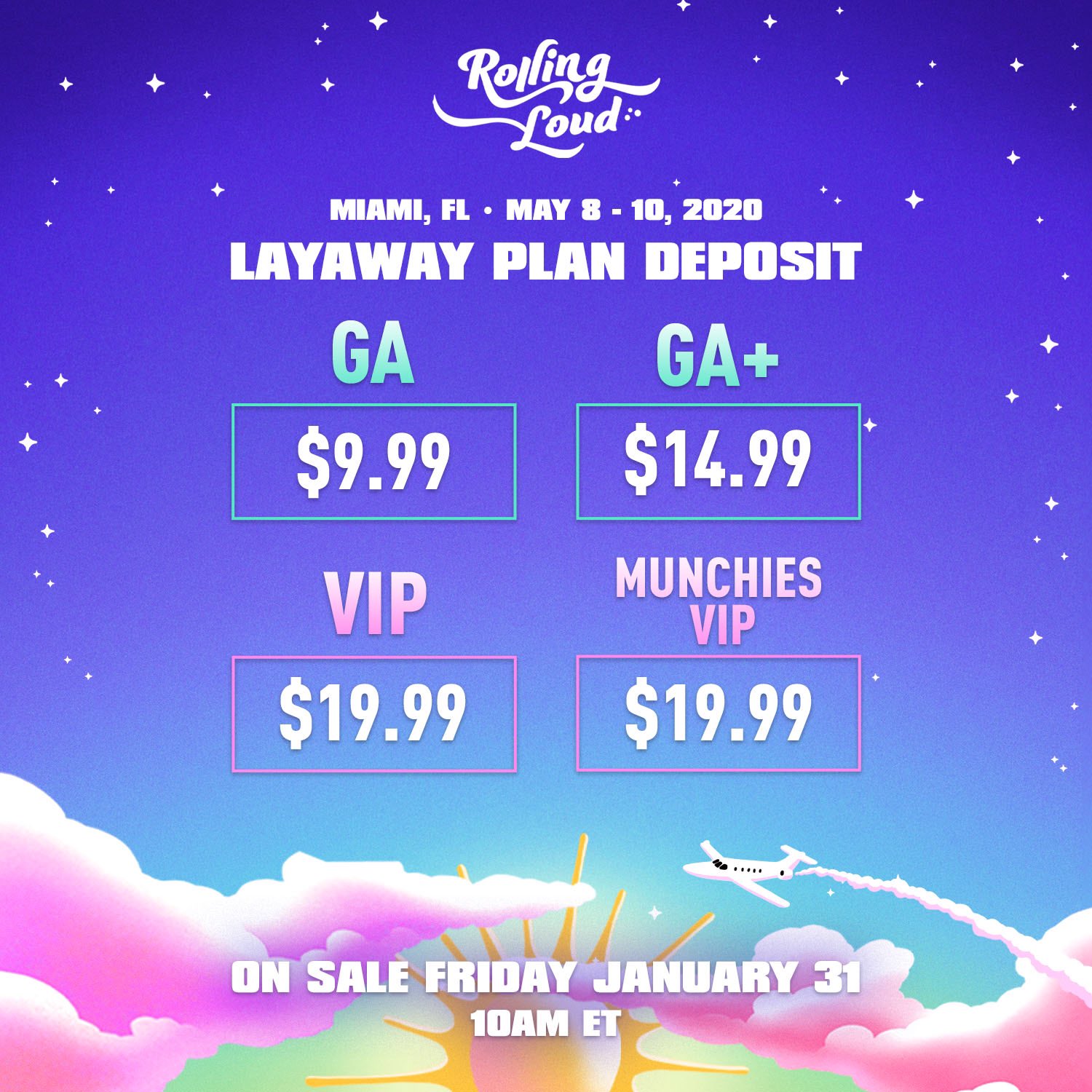 JordanTrece on Twitter "RollingLoud What does GA+ mean??" / Twitter