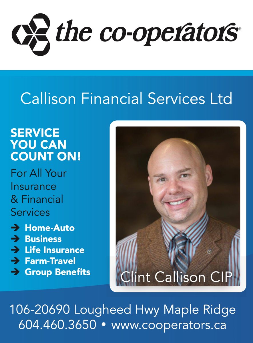 whatsonrm's tweet photo. Go see Clint for all your insurance needs!

#whatsonridgemeadows
#callisonfinancialservices
#mapleridge
#insurance https://t.co/YbzbQTZyDE