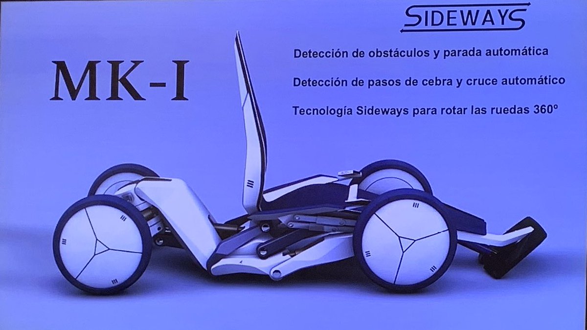 adrianafreitas's tweet photo. TheSidewaysProject (Madrid)
@SidewaysProject To change mobility needs. We're making the world's first autonomous wheelchair with AI and Sideways 360º technology.
#Tech4Social @InnoCells Fundació Vallparadís @Mutua_Terrassa @Fundacion_ONCE
XII #S2BDemoDay @Ship2B @MovistarCentre https://t.co/G2FPiVpHkg