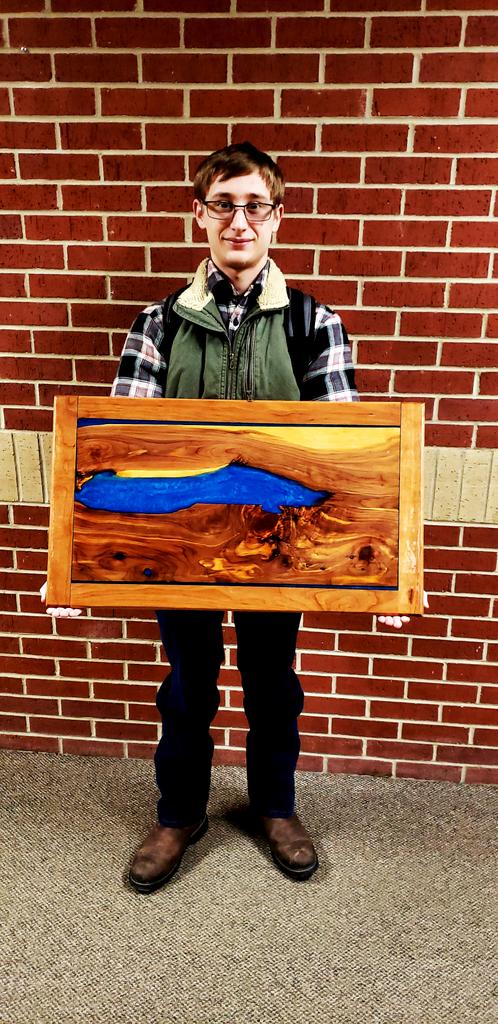 Reece is making wonderful progress on this beautiful waterfall table!

#jacketnation