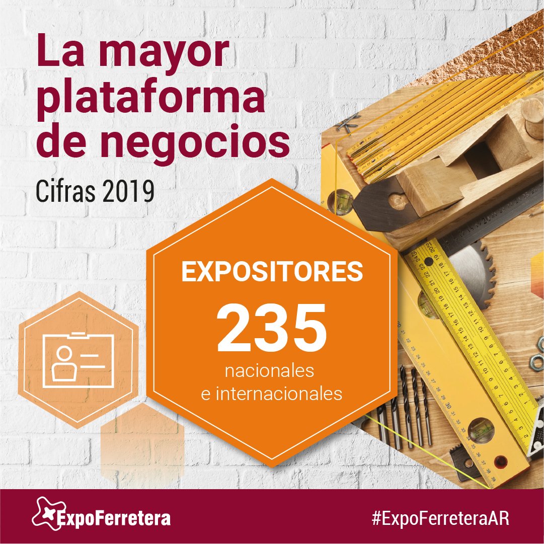 ExpoFerreteraAR's tweet photo. #DatosQueImpulsan
Empresas de Argentina, China, Estados Unidos y México presentaron las últimas novedades de la industria a miles de profesionales, empresarios y hobbistas.
Conocé el listado completo de expositores en el catálogo oficial 👉🏻https://t.co/5qQ8OW2V6K https://t.co/KDSGepSEjn
