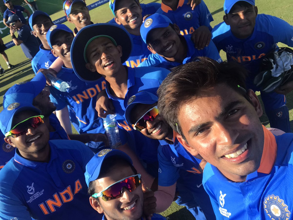 TheReal_Singh_'s tweet photo. Our #first2020 #U19CWC Super League semi-finalists 🙌🇮🇳
#INDvAUS | #FutureStars https://t.co/KngvU5xwlV