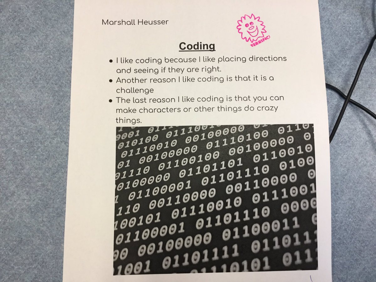 ChitchatNasto's tweet photo. #BCScomputerScience Feedback from students on coding with #Kodable building coding skills for life with Mrs. NASTO! #ComputerScience3rdGrade #BcsLionsPride #MrsNasto.Com #LionsBCS #ComputerScience #Kodable1stGrade https://t.co/4TlNml9D8p