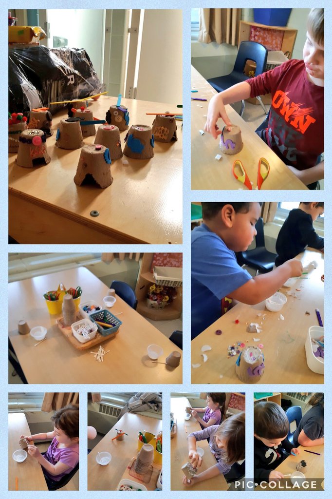 dtrkinder2's tweet photo. Working hard on making our Pet Rock homes! We love to show our creative side! #Kindergarten #handsonlearning #messyisfun @DiamondTrailPS https://t.co/i2k96RBehg