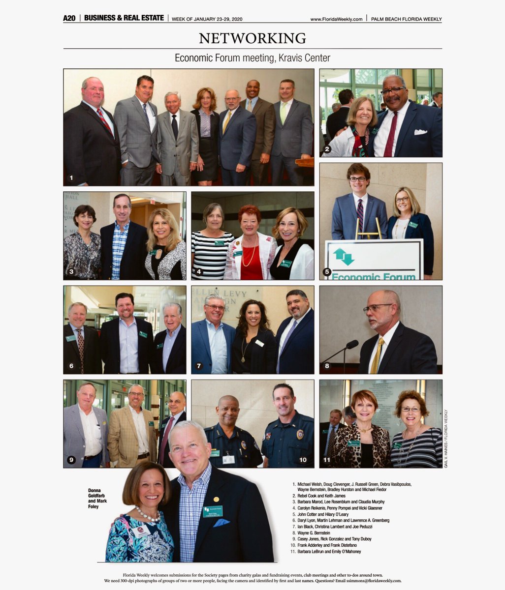 GHOLandPlan's tweet photo. 2GHO Partner Emily O'Mahoney featured in the @FloridaWeeklyPB at the recent Economic Forum luncheon. https://t.co/YH0iH0E2Ob