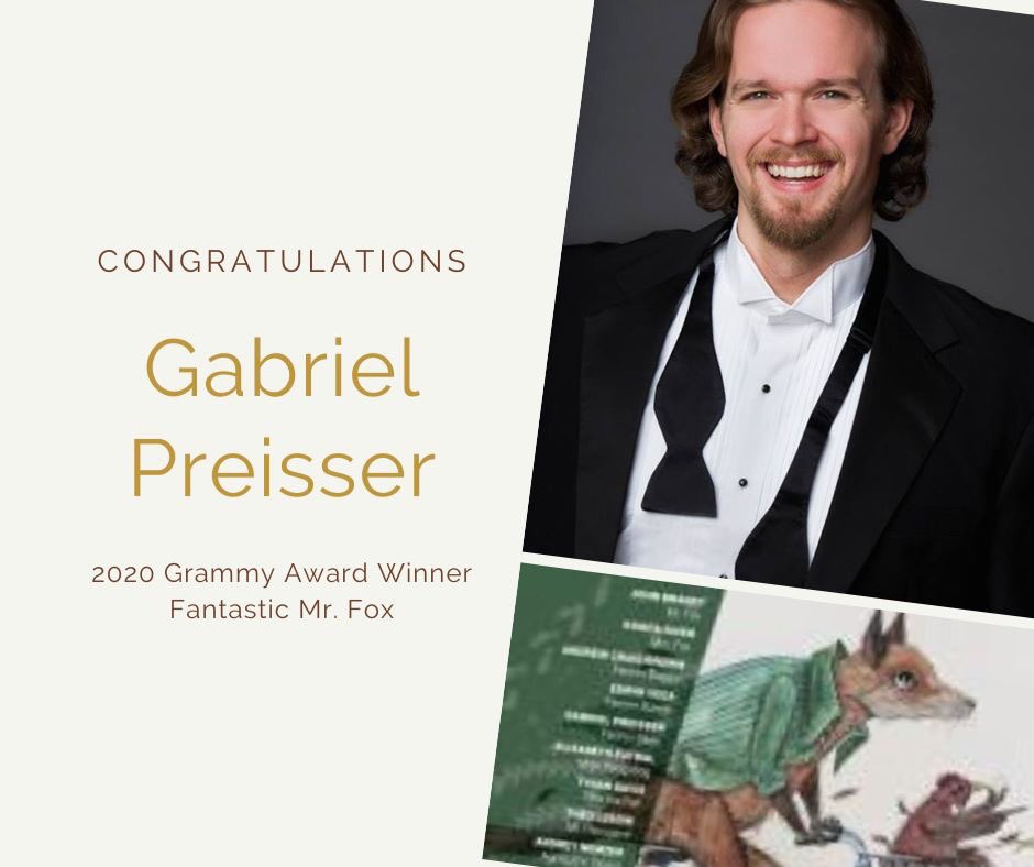 OperaOrlando's tweet photo. #congrats to the entire cast of @BMOPmusic’s Fantastic Mr. Fox on their @RecordingAcad win - including our very own @PreisserGabriel! #Grammys2020 #2020Grammys #opera4all https://t.co/e3xyfnJ8W2