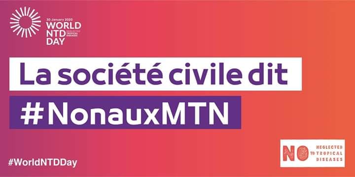 Le 30 Janvier marque la journée internationale des MTN (les maladies tropicales négligées).
Chaque jeune doit y participer pour mettre fin à ces maladies.
Envahissons les réseaux sociaux pour dire non aux MTN avec le #NonauxMTN
@SpeakUpAfrica1
 
@ANJSRPF
 
@voixpourlasante