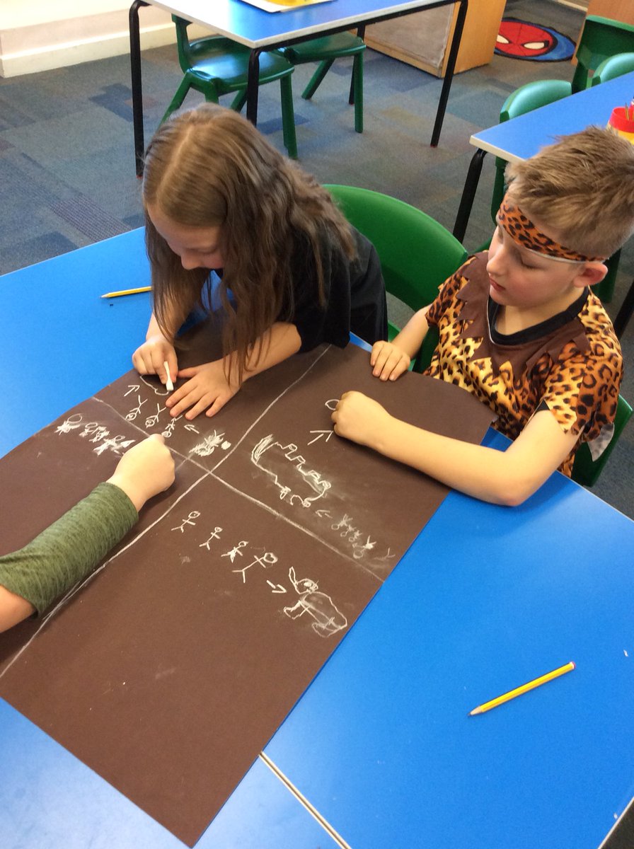 ASALeavers23's tweet photo. Weβve had such an amazing day today pretending to be in the Stone Age. We were hunter gatherers, made tools and told cave stories #lovinglearning #ASAtheme https://t.co/eHEBrjZusN